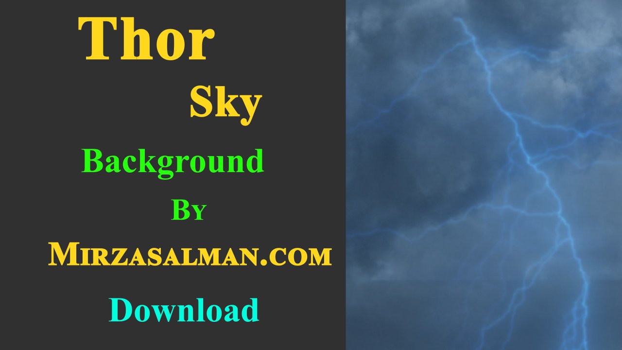 Thor Sky Background by Mirza Salman