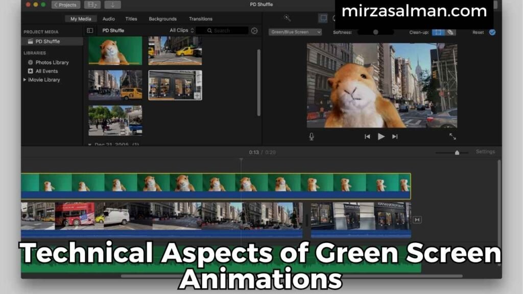 Technical Aspects of Green Screen Animations